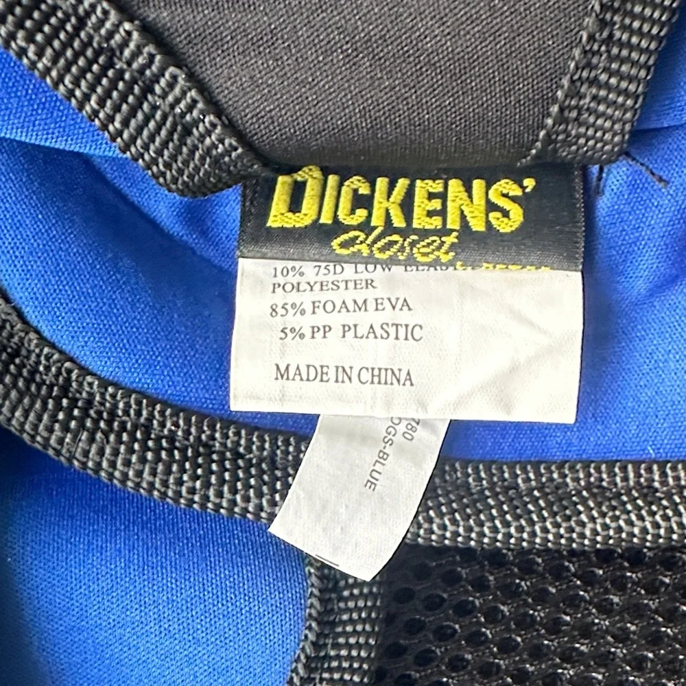 Dog Saddlebag by Dicken’s Closet Water-Resistant Blue Large NWT